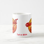 野球パパかわいいパーソナライズされた コーヒーマグカップ (中央)