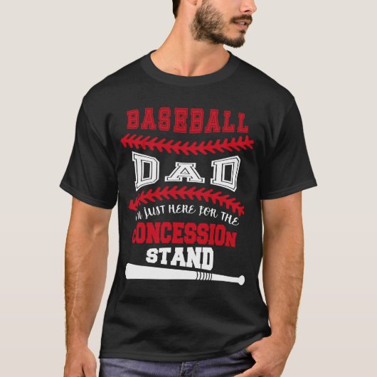野球パパここコンセッション用スタンド Tシャツ (正面)