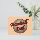 野球パパはがき ポストカード (スタンド正面)