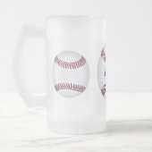 野球パパビアマグ フロストグラスビールジョッキ (左)