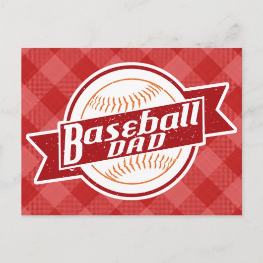 野球パパポストカード ポストカード (正面)