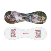 野球パパレッド名前をカスタムするモダン2写真 野球ボール (パネル)