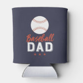 野球パパ誇りを持った選手キッドの父親 缶クーラー (裏面)