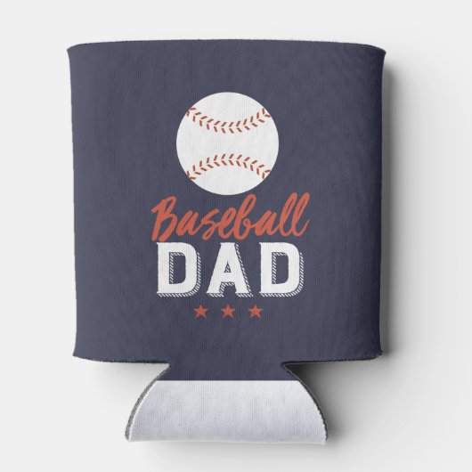 野球パパ誇りを持った選手キッドの父親 缶クーラー (裏面)