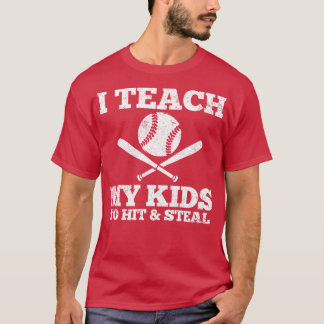 野球パパ野球母 Tシャツ