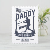 野球パパ- パーソナライズされた -誕生日カード カード (スタンド正面)