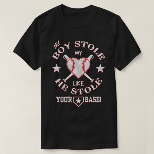 野球パパ Tシャツ (デザイン正面)