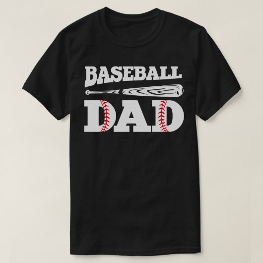 野球パパ Tシャツ (デザイン正面)