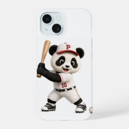 野球パンダ iPhone 15ケース