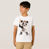 野球パンダ Tシャツ (正面フル)