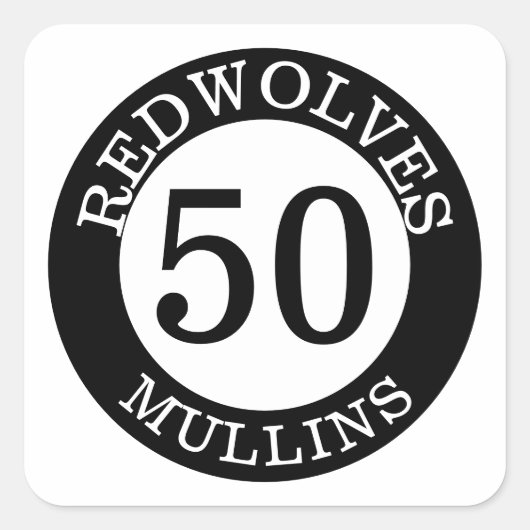 野球パーソナライズされたこうもりノブデカール スクエアシール (正面)