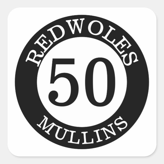 野球パーソナライズされたこうもりノブデカール スクエアシール (正面)