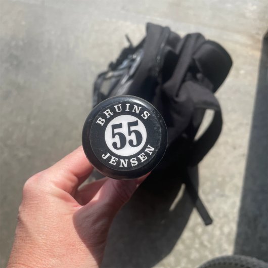 野球パーソナライズされたこうもりノブデカール スクエアシール