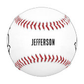 野球パーソナライズされたのおもしろい顔 野球ボール (正面)