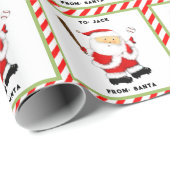 野球パーソナライズされたのクリスマスプレゼント ラッピングペーパー (ロールコーナー)