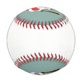 野球パーソナライズされたのクリスマス記念品 野球ボール (裏面)