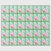 野球パーソナライズされたのホリデーギフト ラッピングペーパー (フラット)