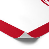 野球パーソナライズされたのママ名 ポスター (角)