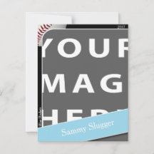 野球パーソナライズされたの写真カード