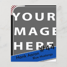 野球パーソナライズされたの写真カード チラシ