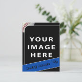 野球パーソナライズされたの写真カード ポストカード (スタンド正面)