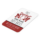 野球パーソナライズされたの母 マグネット (左側)