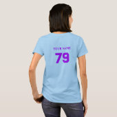 野球パーソナライズされたの母 Tシャツ (裏面フル)