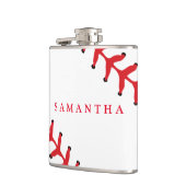 野球パーソナライズされたをテーマにしたフラスコ フラスク (左)