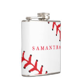 野球パーソナライズされたをテーマにしたフラスコ フラスク (右)