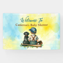 野球パーソナライズされたをテーマにした赤ちゃんシャワー