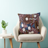 野球パーソナライズされたインザアメリカ装飾用クッション クッション (椅子)