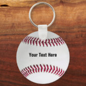 野球パーソナライズされたキーチェーン キーホルダー (正面)
