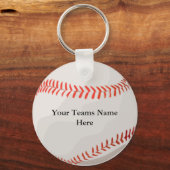 野球パーソナライズされたキーチェーン キーホルダー (正面)