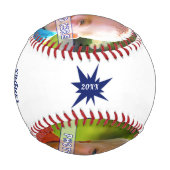 野球パーソナライズされたギフトパパ、1~3枚 野球ボール (裏面)