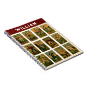 野球パーソナライズされたギフト ノートブック (右側)