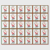 野球パーソナライズされたクリスマスラッピング紙 ラッピングペーパー (フラット)