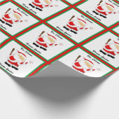 野球パーソナライズされたクリスマスラッピング紙 ラッピングペーパー (角)