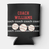 野球パーソナライズされたコーチクーラーボックス 缶クーラー (正面)