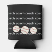 野球パーソナライズされたコーチクーラーボックス 缶クーラー (裏面)