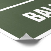 野球パーソナライズされたスコアボード–36インチx 24インチ ポスター (角)