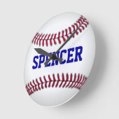 野球パーソナライズされたスポーツ ラウンド壁時計 (傾斜)