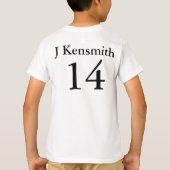 野球パーソナライズされたチャンピオンズリーグデザイン31 Tシャツ (裏面)