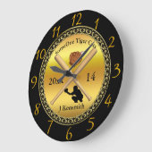 野球パーソナライズされたチャンピオンズリーグデザイン ラージ壁時計 (傾斜)