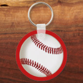 野球パーソナライズされたチームがあなたの色を贈る，文字 キーホルダー (裏面)
