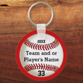 野球パーソナライズされたチームがあなたの色を贈る，文字 キーホルダー (正面)