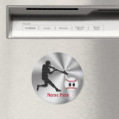 野球パーソナライズされたチームのギフトアイディア子供へ マグネット (インサイチュ (食洗機))