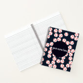 野球パーソナライズされたノート ノートブック (内部)