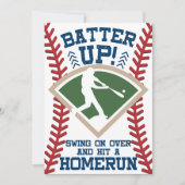 野球パーソナライズされたバースデーパーティ招待状 招待状 (正面)