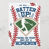 野球パーソナライズされたバースデーパーティ招待状 招待状 (正面/裏面)