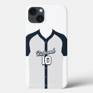 野球パーソナライズされたファン・ジャージーの名前とナンバーG iPhone 13ケース